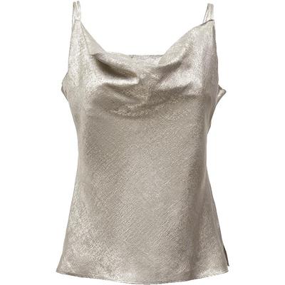 ONLY合体吊带短款雪纺衫