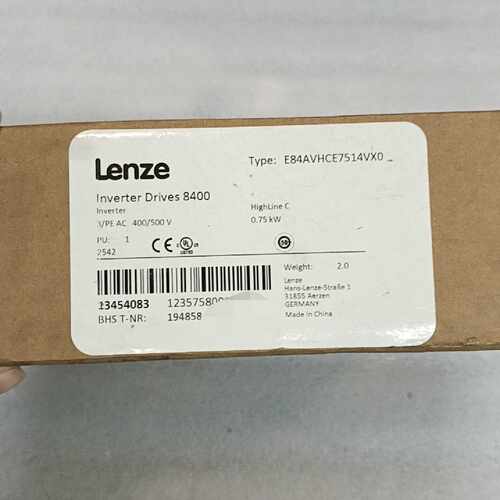 〔议价-可维修〕Lenze伦茨8400系列变频器 型号E84AVHCE751