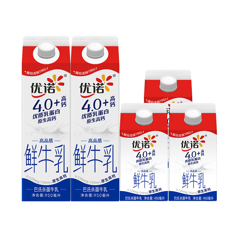 yoplait��ŵ ����ɱ����ţ�� 950ml*2+450ml*3�� 49.37Ԫ