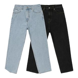 [法国]Helas CLASSIC DENIM PANT WASHED 宽松休闲牛仔直筒长裤