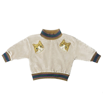 小蜜糖亲子装厚款加绒钻石绒卫衣