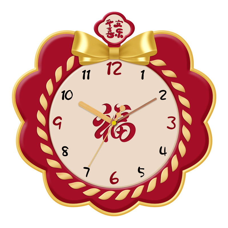 中国风新款静音摇摆钟石英钟挂表