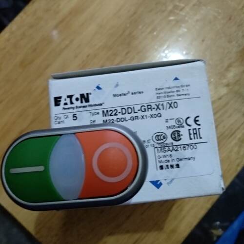 议价伊顿金钟穆勒双位弹簧复位开关按钮头EATON M22-DDL-GR-X1/X0