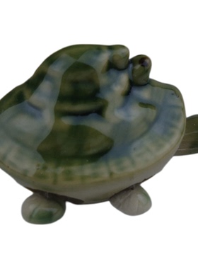 厂家直销陶瓷小乌龟小神龟工艺摆件长寿龟大财龟艺术品全家福财龟