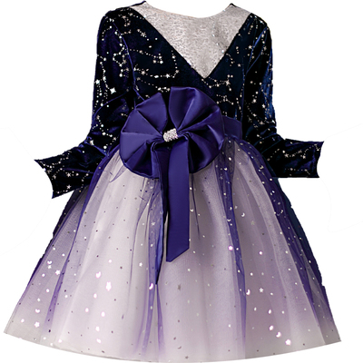 元旦儿童合唱演出服公主裙小学生童心向党红歌诗朗诵表演服蓬蓬裙