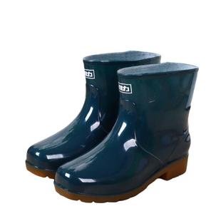 上海回力水鞋男女牛筋底水靴短筒耐磨防滑加棉胶鞋工作防水女套鞋