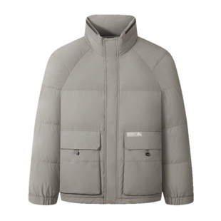 红豆男装短款羽绒服男士2025年冬季立领保暖休闲羽绒服户外外套