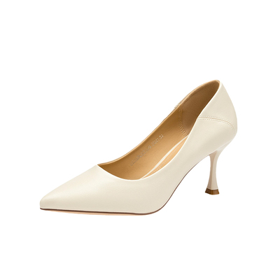 大东法式气质尖头细跟高跟鞋