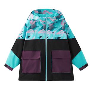 清仓MQD童装男童撞色风衣2025春装新款儿童国风国潮中长款外套