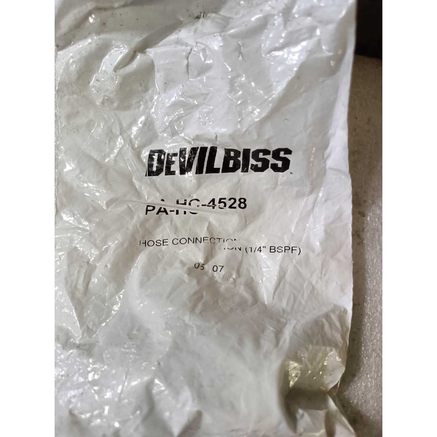 〔议价-可维修〕DEVILBISS喷枪配件,气管软管压接接头,型号PA-H