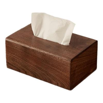 木町实木纸巾盒桌面擦手抽纸盒