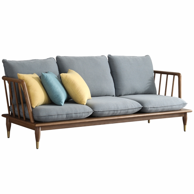 个性轻奢设计师实木沙发艺术