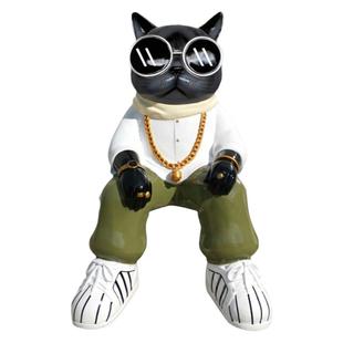 定制玻璃钢雕塑卡通人物网红商场餐厅户外宠物店门口招财猫大摆件