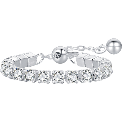 可调节戒指摩典925纯银时尚