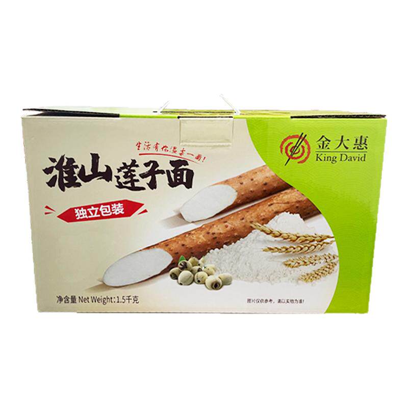 金大惠淮山莲子面粗粮营养非油炸速食方便面面3斤波纹面早餐煮面