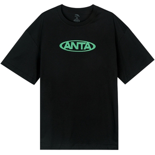 安踏短袖t恤男装2026新款潮牌宽松体恤衫美式复古半袖大学生上衣