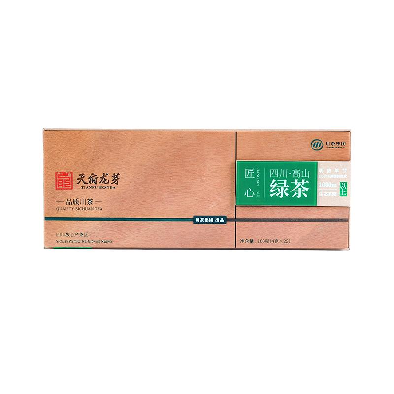 天府龙芽匠心绿茶礼盒装100g