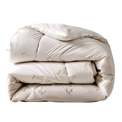 富安娜澳洲进口羊毛被100%绵羊毛四季被加厚保暖被子家用被芯冬被