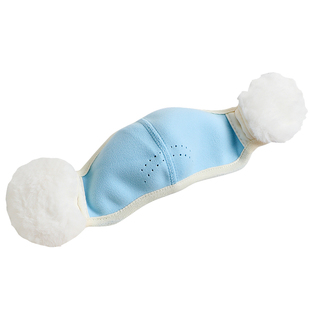 儿童保暖口罩耳罩一体男女童上学防风透气护耳秋冬防尘面罩可水洗