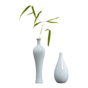 复古陶瓷花器 景德镇手工影青釉花瓶瓷器 仿古小花插家居摆件