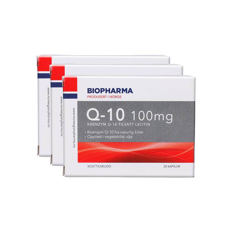 挪威BP biopharma辅酶Q10卵磷脂软胶囊中老年辅酶Q10*3盒
