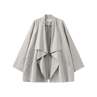 西町村屋极简气质慵懒感外套2026春新款休闲文艺风上衣XHBA10944