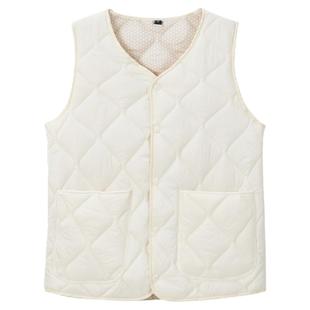 2025新款秋冬羽绒棉马甲女轻薄内穿马夹短款V领坎肩修身百搭内胆