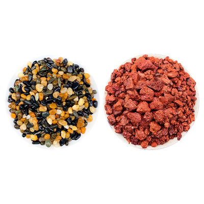 天然火山石溪流石造景底砂