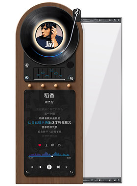 玄关装饰镜子画中古风隐形可推拉