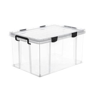 禧天龙茶叶防潮箱密封收纳箱带密封条透明整理箱塑料家用储物箱