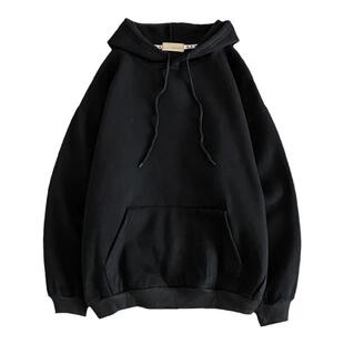 捡漏运动风套头卫衣男女带帽秋冬休闲韩版班服新款bf加绒帽衫
