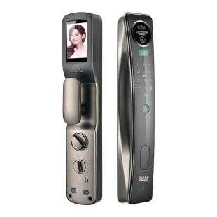 李文锁城雅斯盾1815指纹锁家用防盗门3D人脸识别全自动猫眼监控