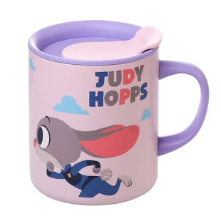 迪士尼疯狂动物城保温马克杯316L不锈钢杯儿童水杯家用敞口杯防摔