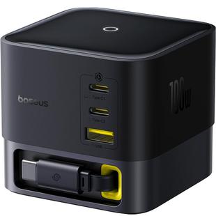 倍思Nomos氮化镓充电器100W充电头桌面充电站多口PD插头快充适用苹果15小米华为iPhone14笔记本手机电脑ipad