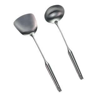 香港代购陈枝支记锅铲汤勺漏勺 家用花梨木304不锈钢炒菜铲子勺子