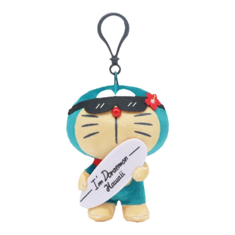 夏威夷限定哆啦a夢叮當貓黑皮kitty玩偶公仔掛件鑰匙扣