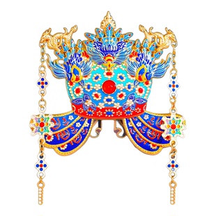 北京凤冠冰箱贴孝靖皇后云肩十二龙九龙九金属文创纪念品国博物院