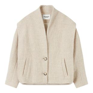 MARANT ETOILE DROGO纯色简约蓬松外套女