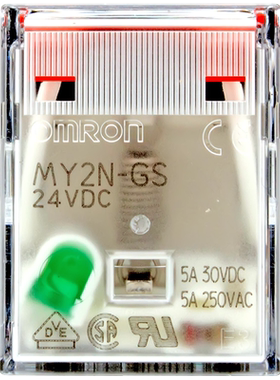 一OMRON欧姆龙MY2N-GS小型继电器MY2NJ-J 24VDC DC24V AC220V