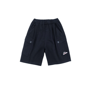 山系童装儿童户外工装短裤2026夏季新款超柔水洗棉男中大童短裤