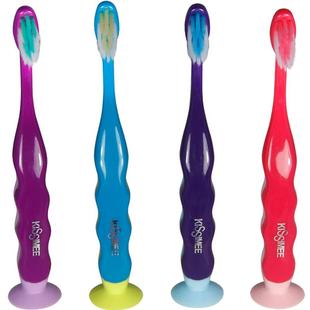 岂止美儿童牙刷小头软毛趣味卡通章鱼吸盘5-8-12岁软毛小孩用牙刷