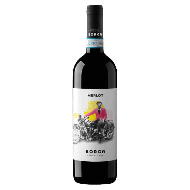Alimentari宝嘉梅洛红葡萄酒餐酒小酌意大利BORGA微醺晚安酒