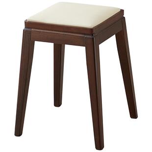 全友家居中古风洛克橡胶木实木凳子客厅不占地方的椅子家用餐凳KD