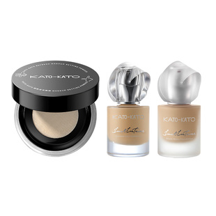 【组合装】KATO刷新定妆散粉微光柔雾粉底液持妆干油皮不脱妆保湿