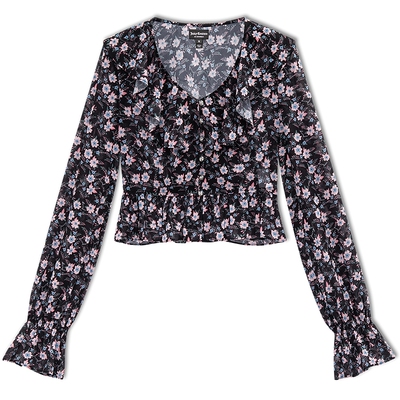 JuicyCouture橘滋彩色印花衬衫女