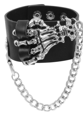 骷髅头鬼爪手链霸气夸张