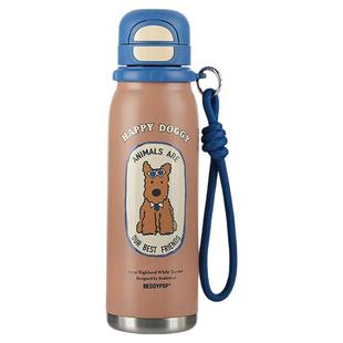 杯具熊锐气双饮运动保温杯西高地美式复古大容量儿童学生便携水壶