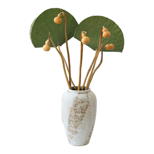 天然葫芦干花花束禅意干枝树枝家居客厅民宿茶室茶桌玄关装饰摆件