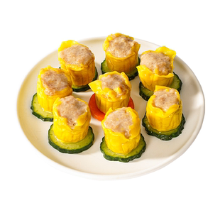 纯肉干蒸烧麦烧卖广式早茶港式点心懒人早餐蒸食品半成品加热即食