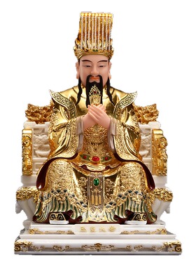 石雕王母娘娘玉皇大帝神像